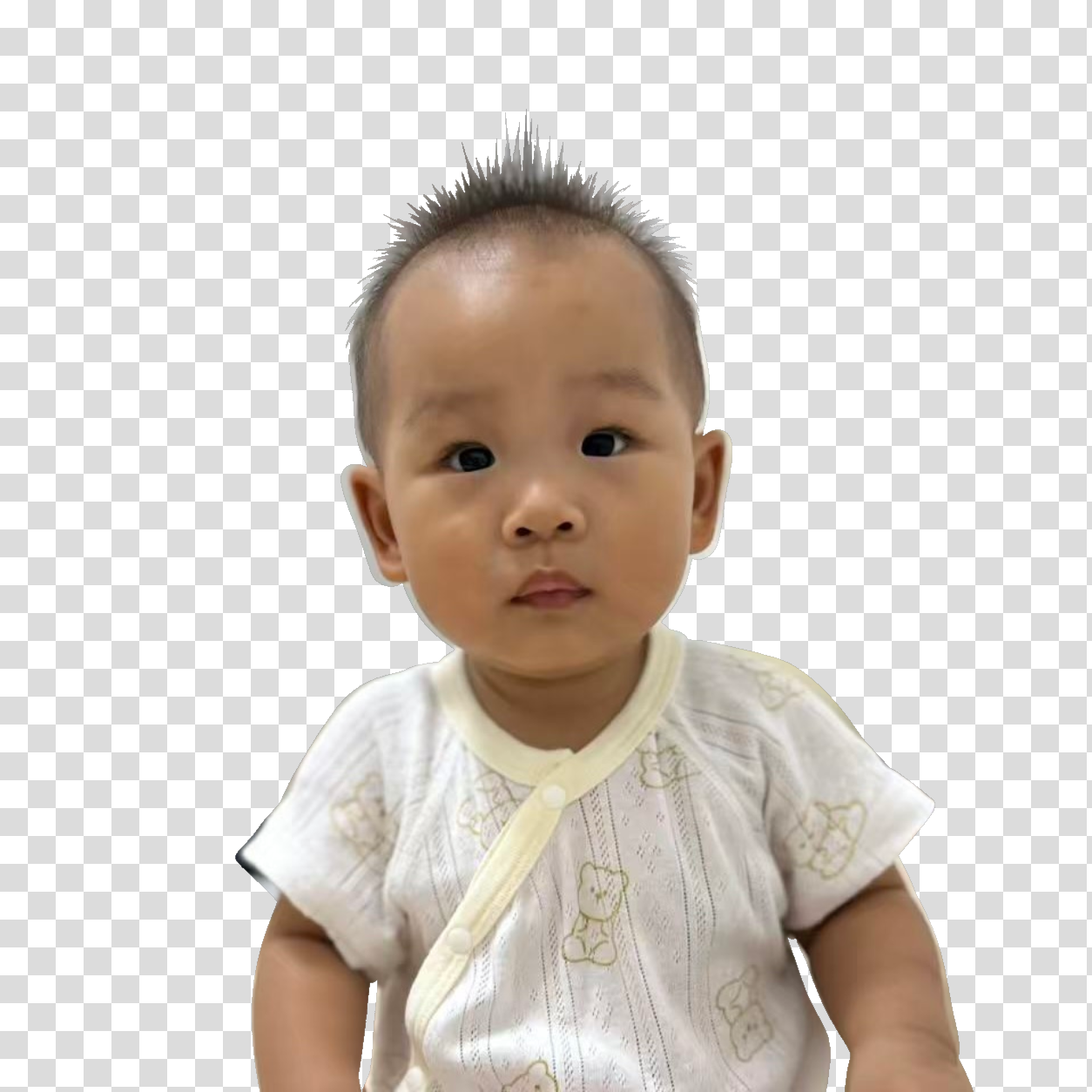 自然人物图对齐后抠图预览